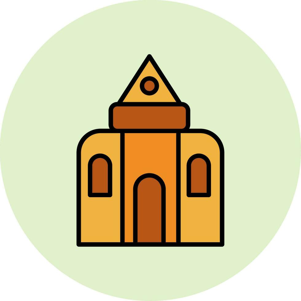 icono de vector de castillo de arena