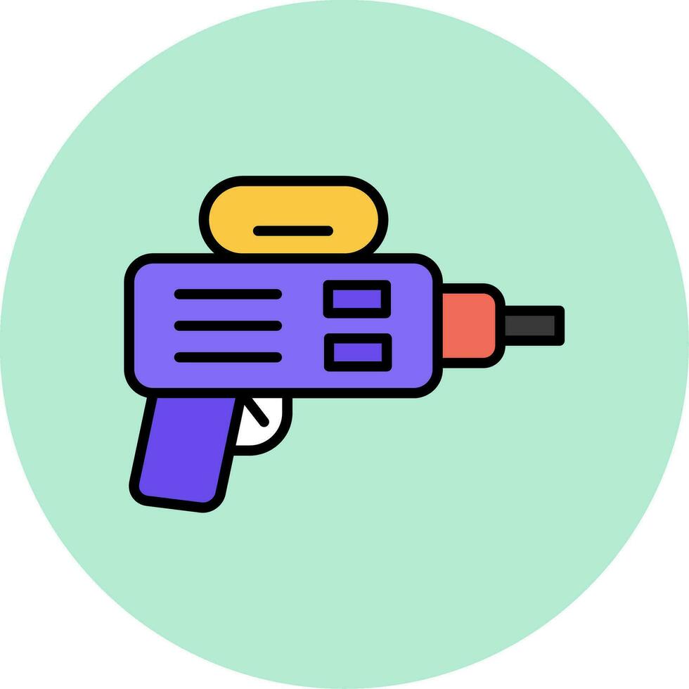 icono de vector de pistola de agua