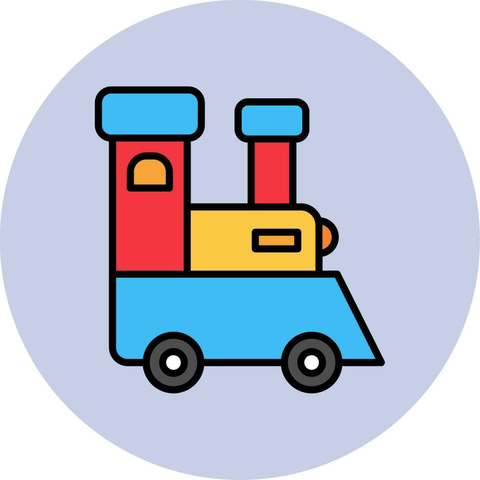 Toy Train Vector Icon