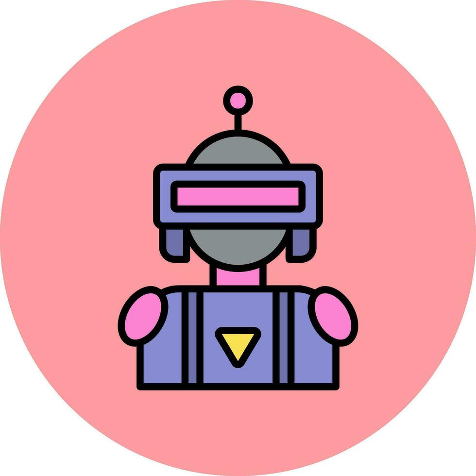 icono de vector de robot