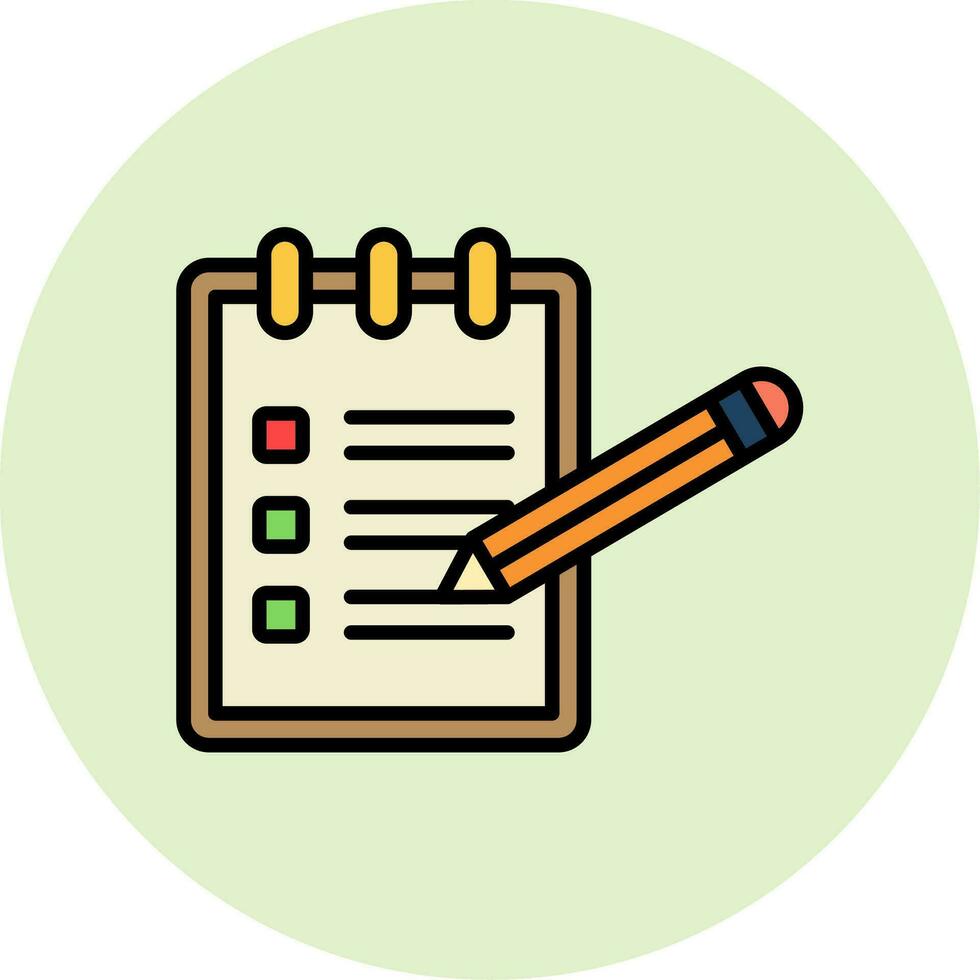 Notepad Vector Icon