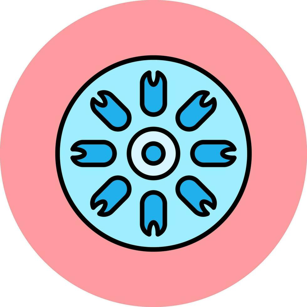 Centric Diatom Vector Icon