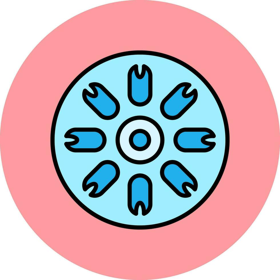 Centric Diatom Vector Icon