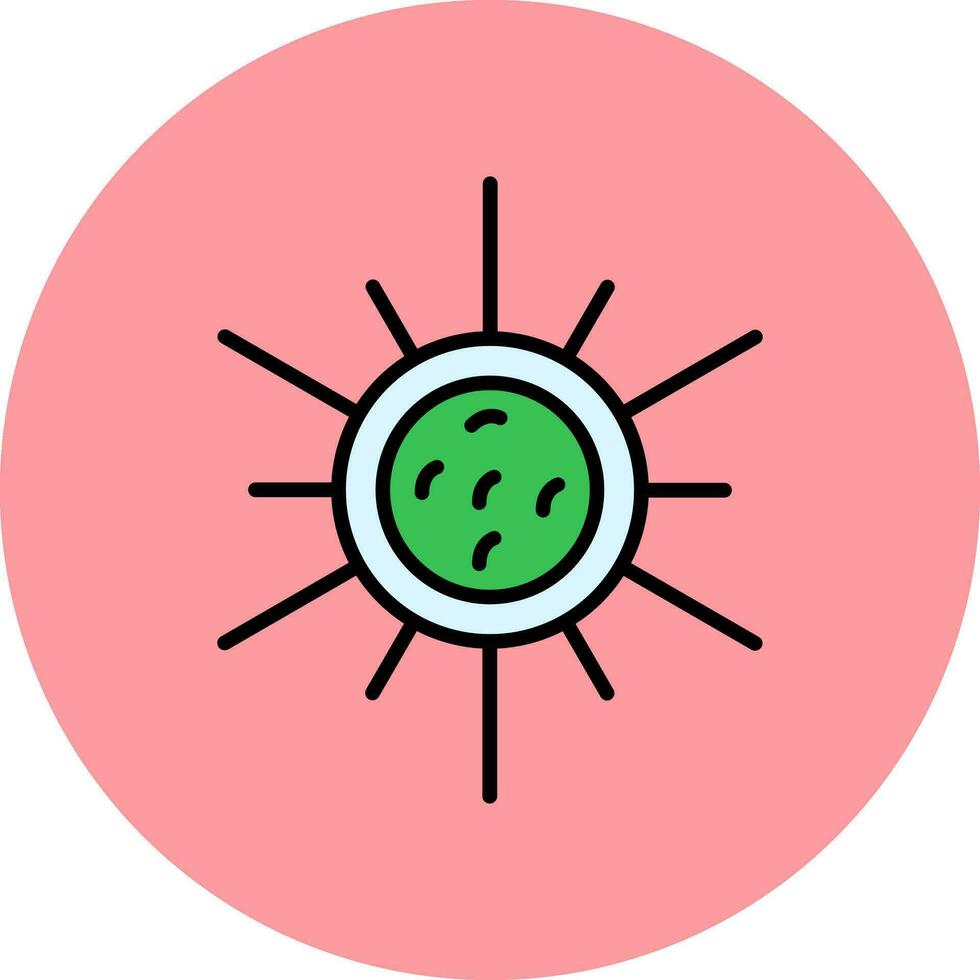 golenkinia radiata Vector Icon
