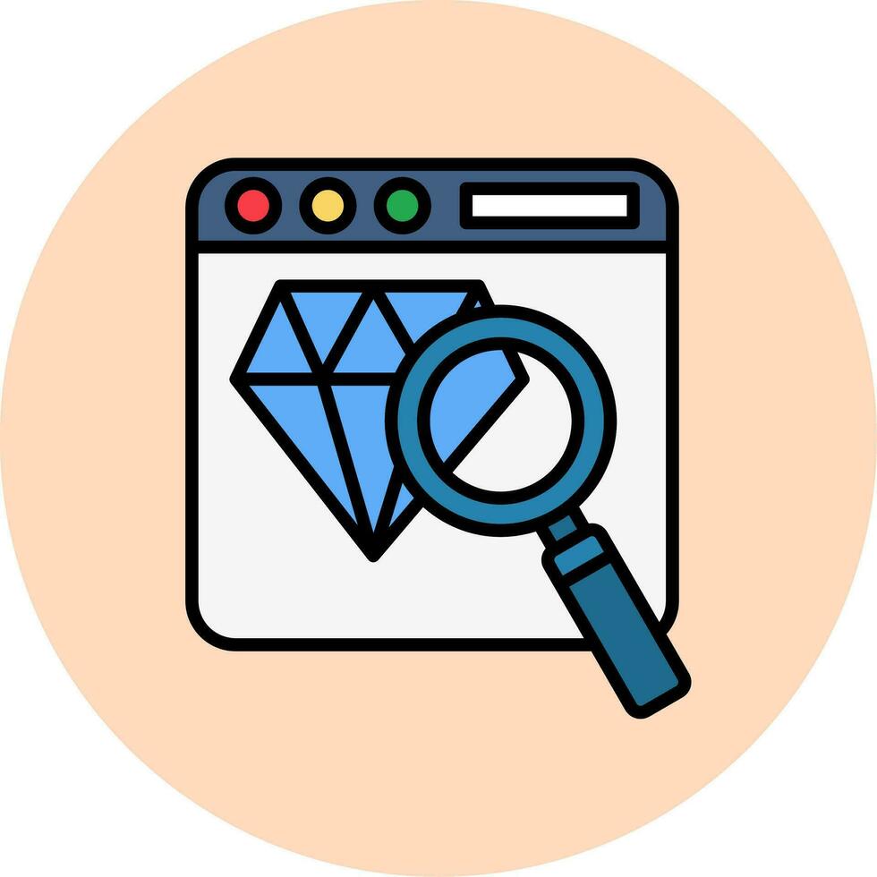 magnifying glass Vector Icon