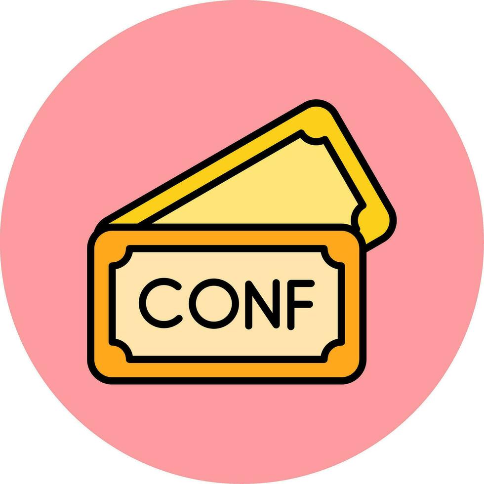 Ticket Vector Icon