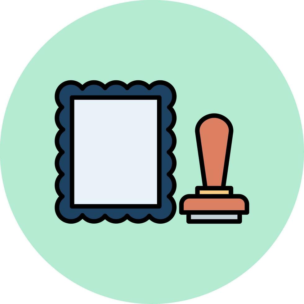 stamped Vector Icon