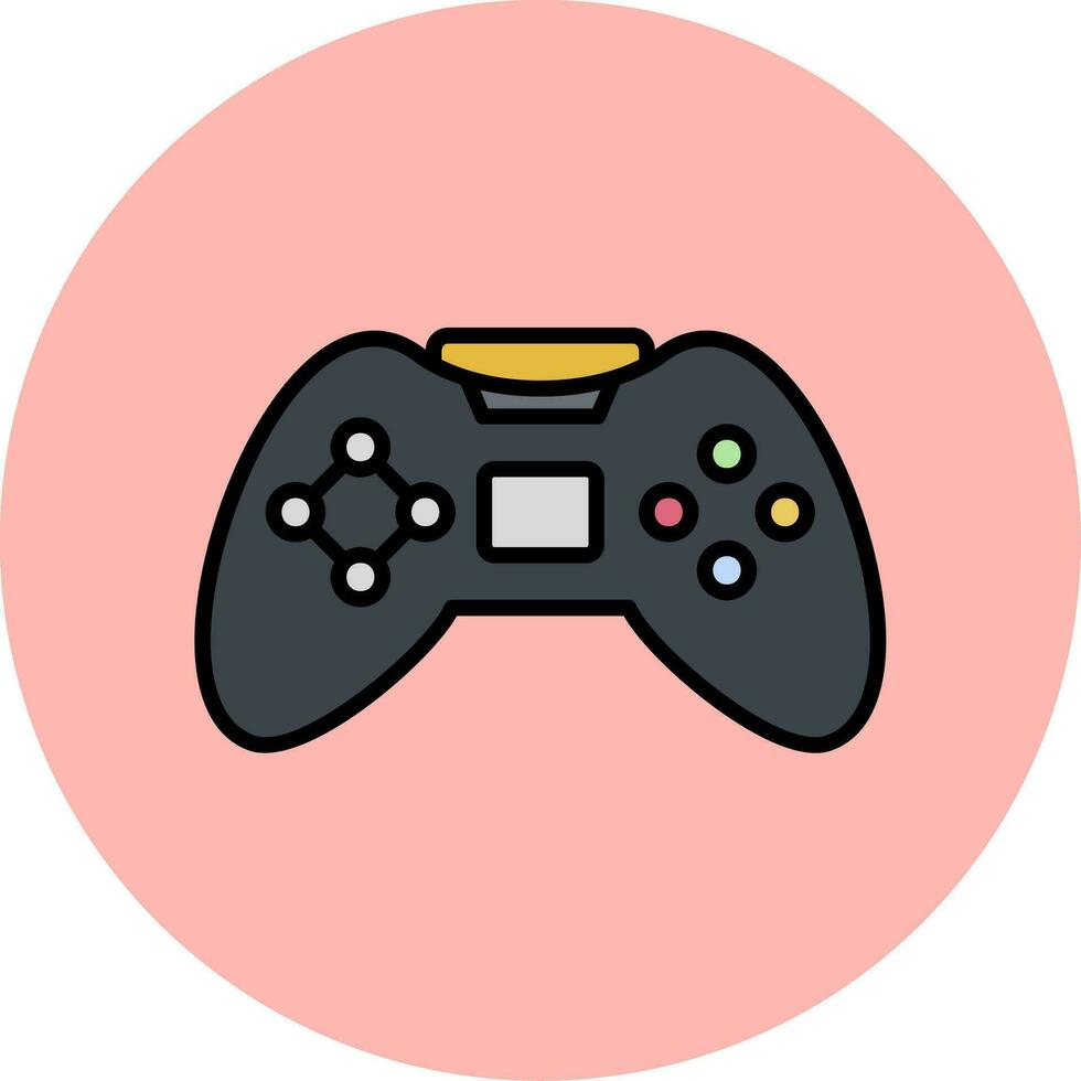 icono de vector de controlador de juego