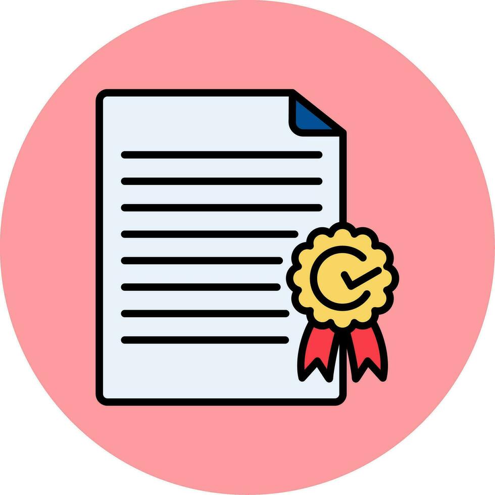 certificate Vector Icon