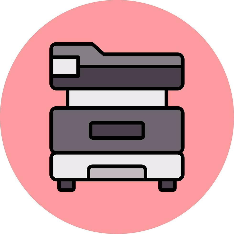 Multifunction Printer Vector Icon