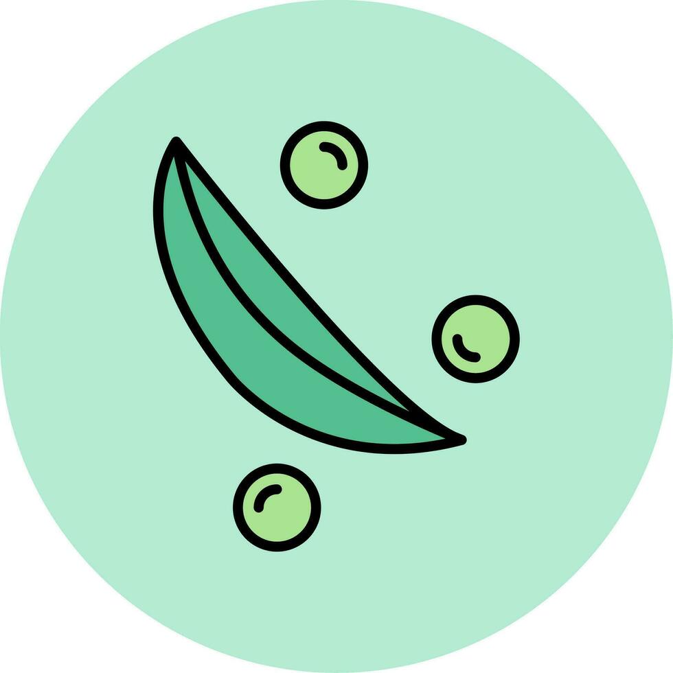 Green Peas Vector Icon