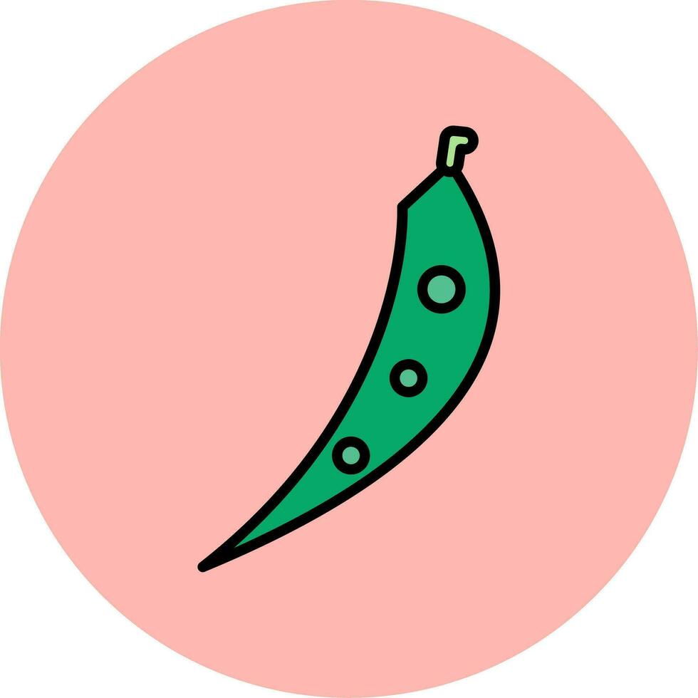 Green Beans Vector Icon