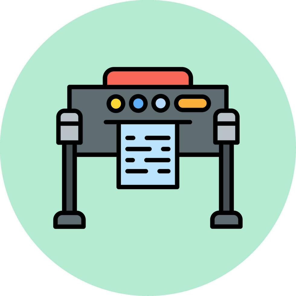 Plotter Vector Icon