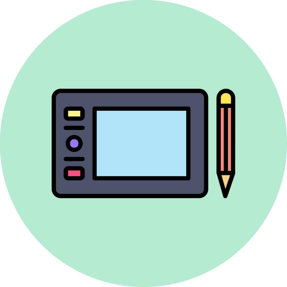 Graphic Tablet Vector Icon