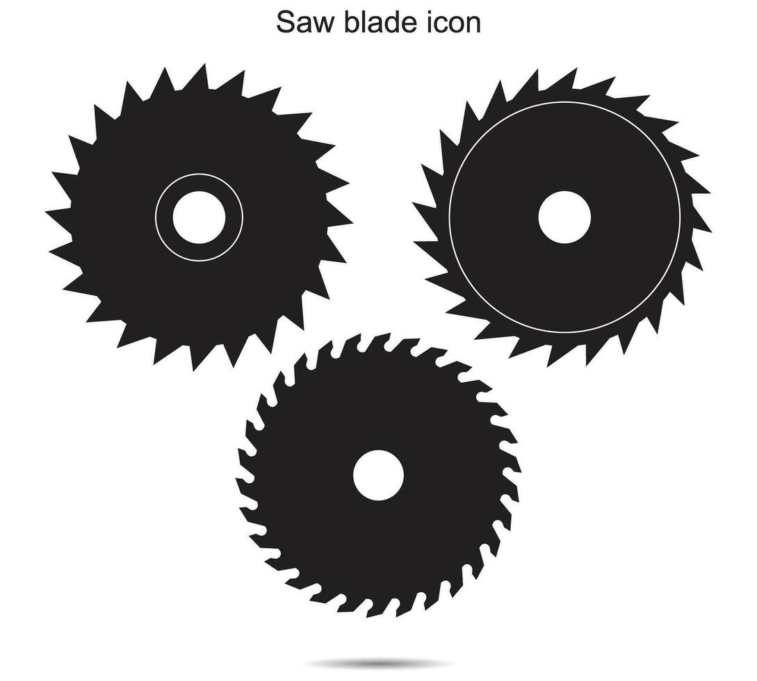 Saw blade icon, Vector illustration