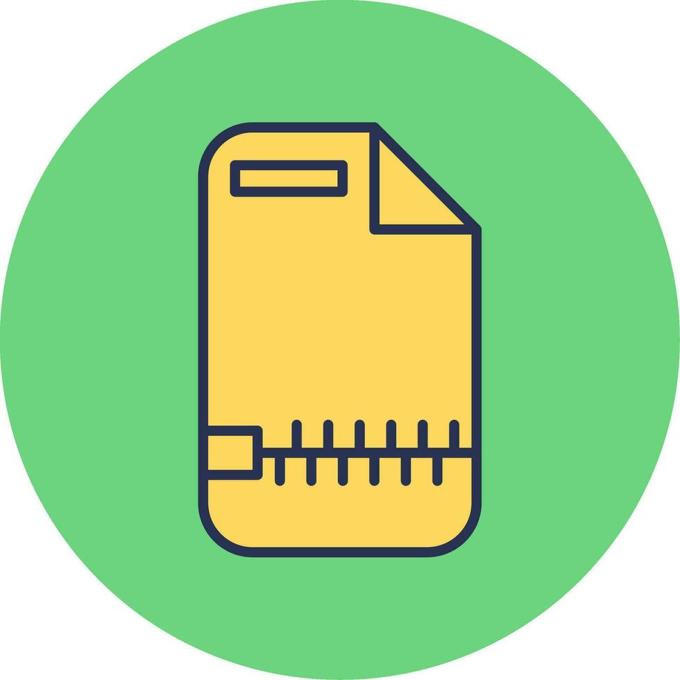 Zip File Vector Icon