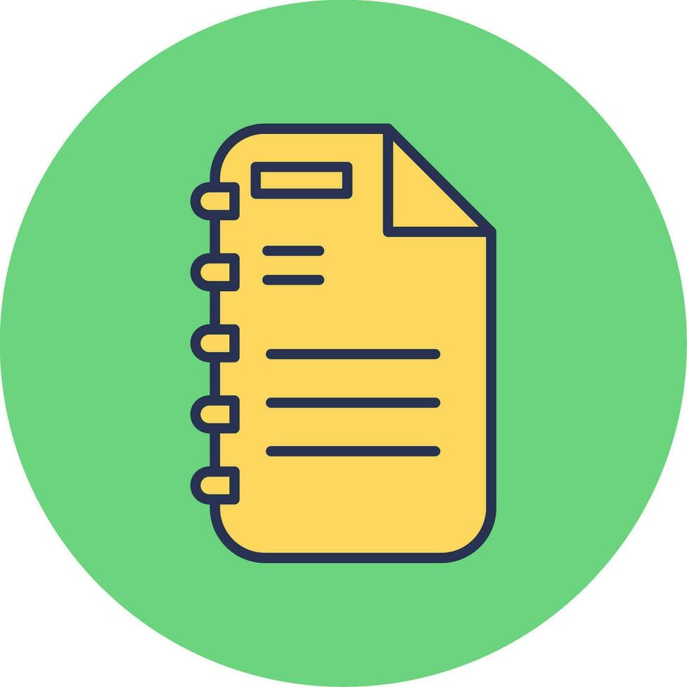 Note Page Vector Icon