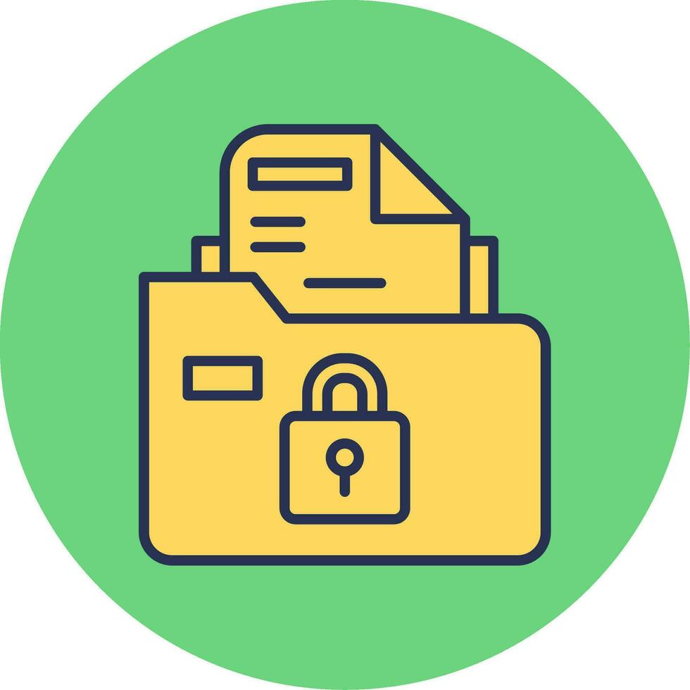 Secure Folder Vector Icon