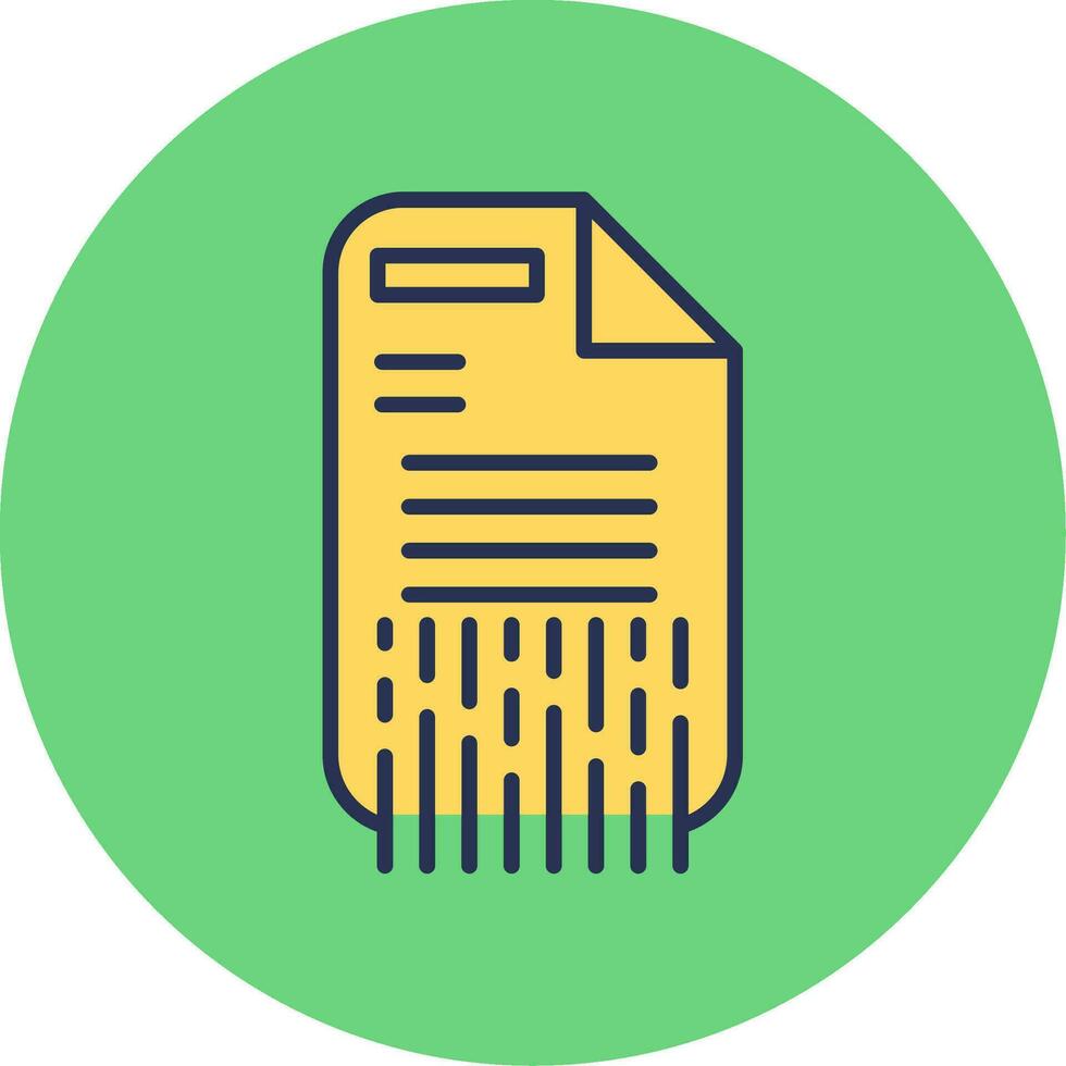 Shredding Vector Icon