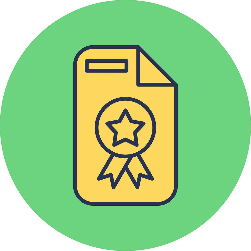 Certificate Vector Icon