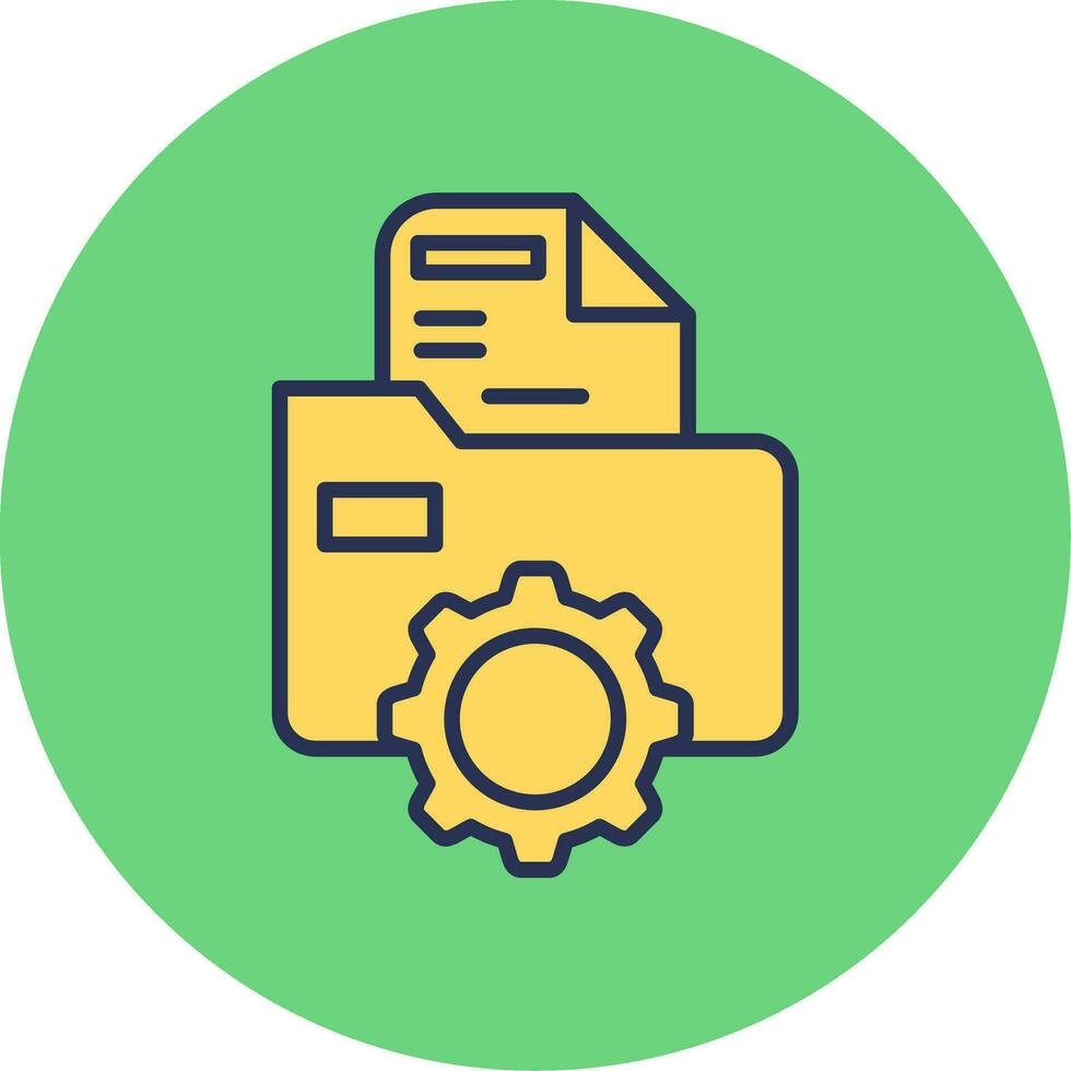 Folder Management Vector Icon