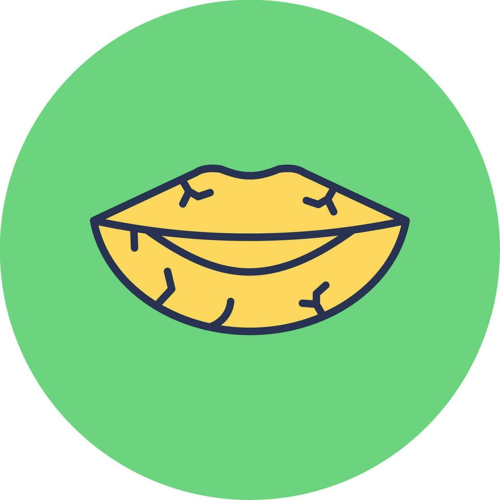 Dried Lips Vector Icon