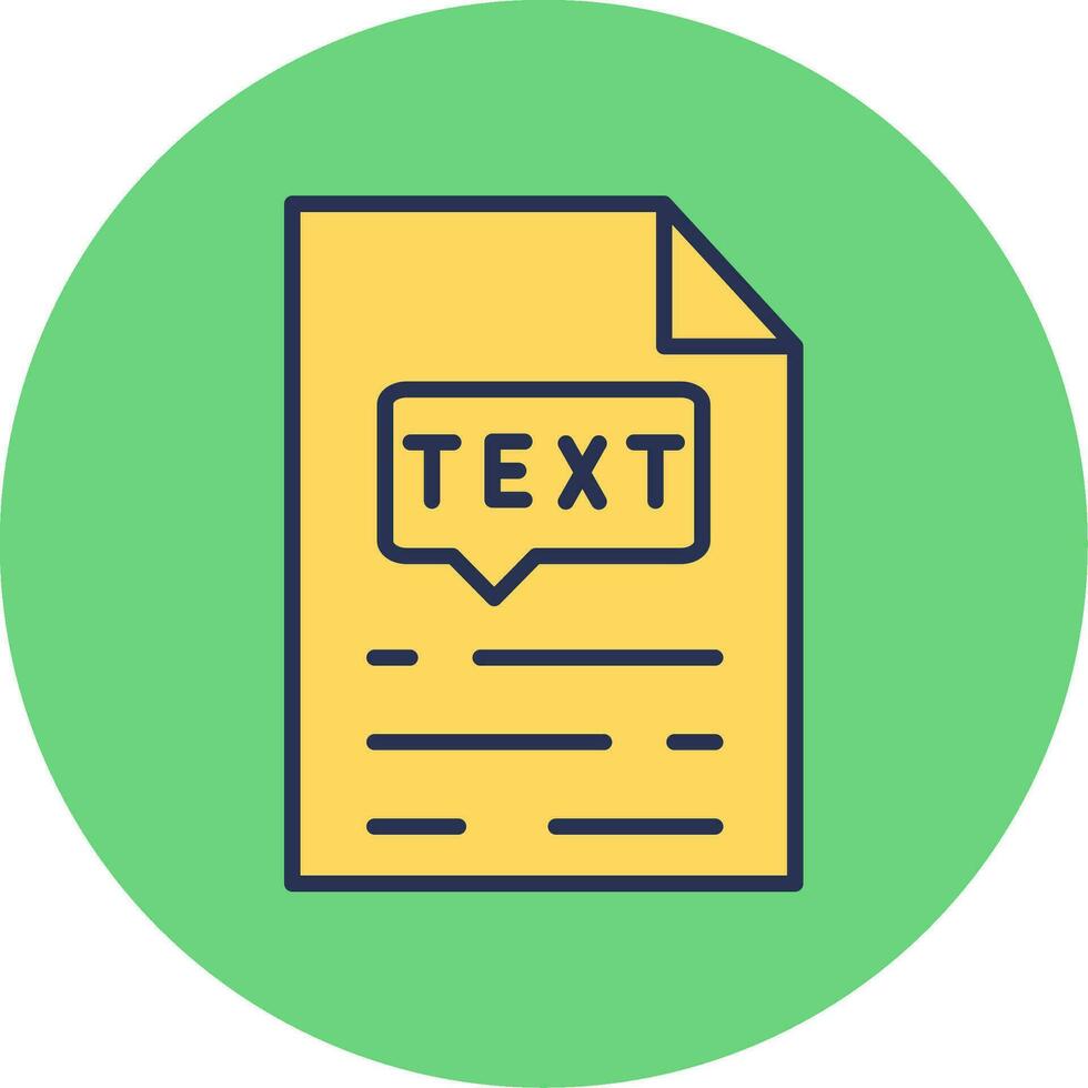 icono de vector de texto