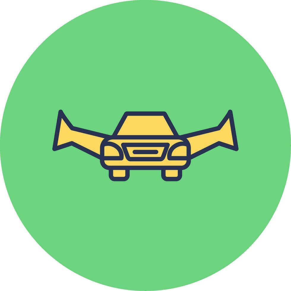 Flying Car Vector Icon