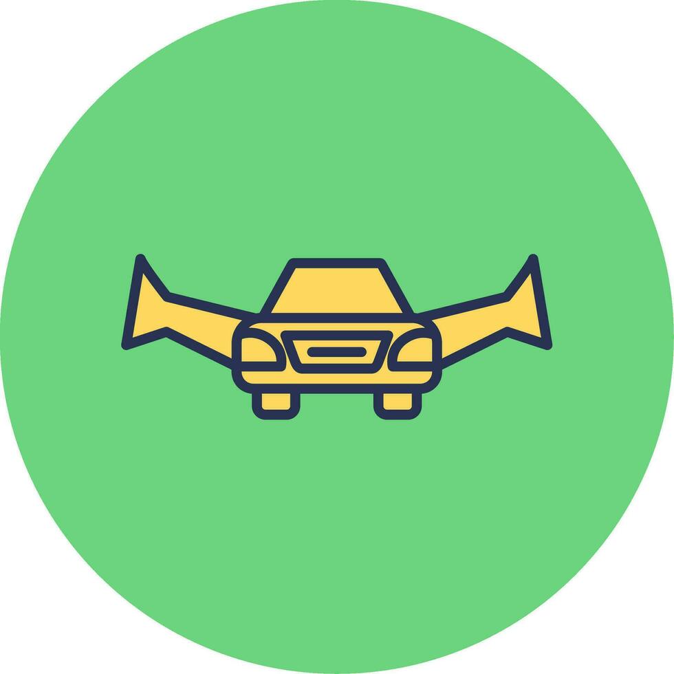 Flying Car Vector Icon