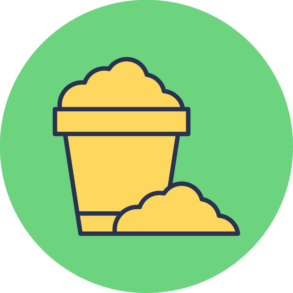 Sand Bucket Vector Icon