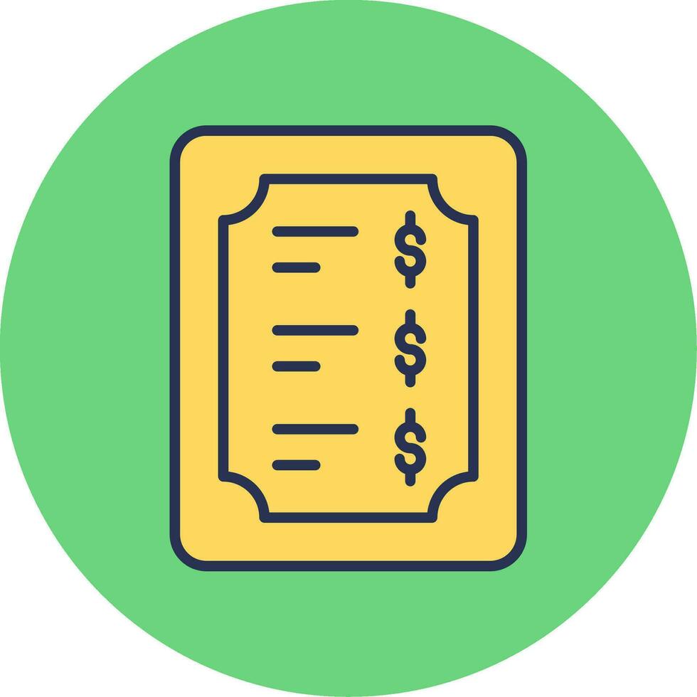 Price List Vector Icon