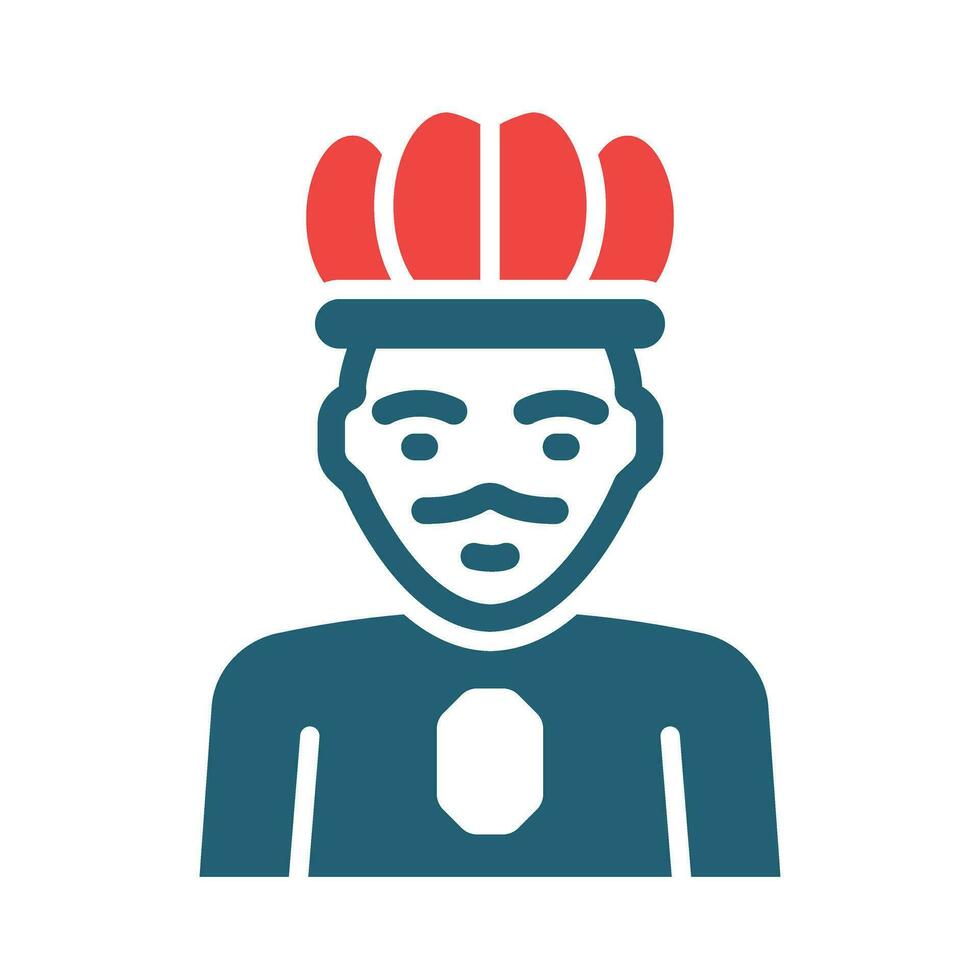 King Vector Glyph Two Color Icon For Personal And Commercial Use.