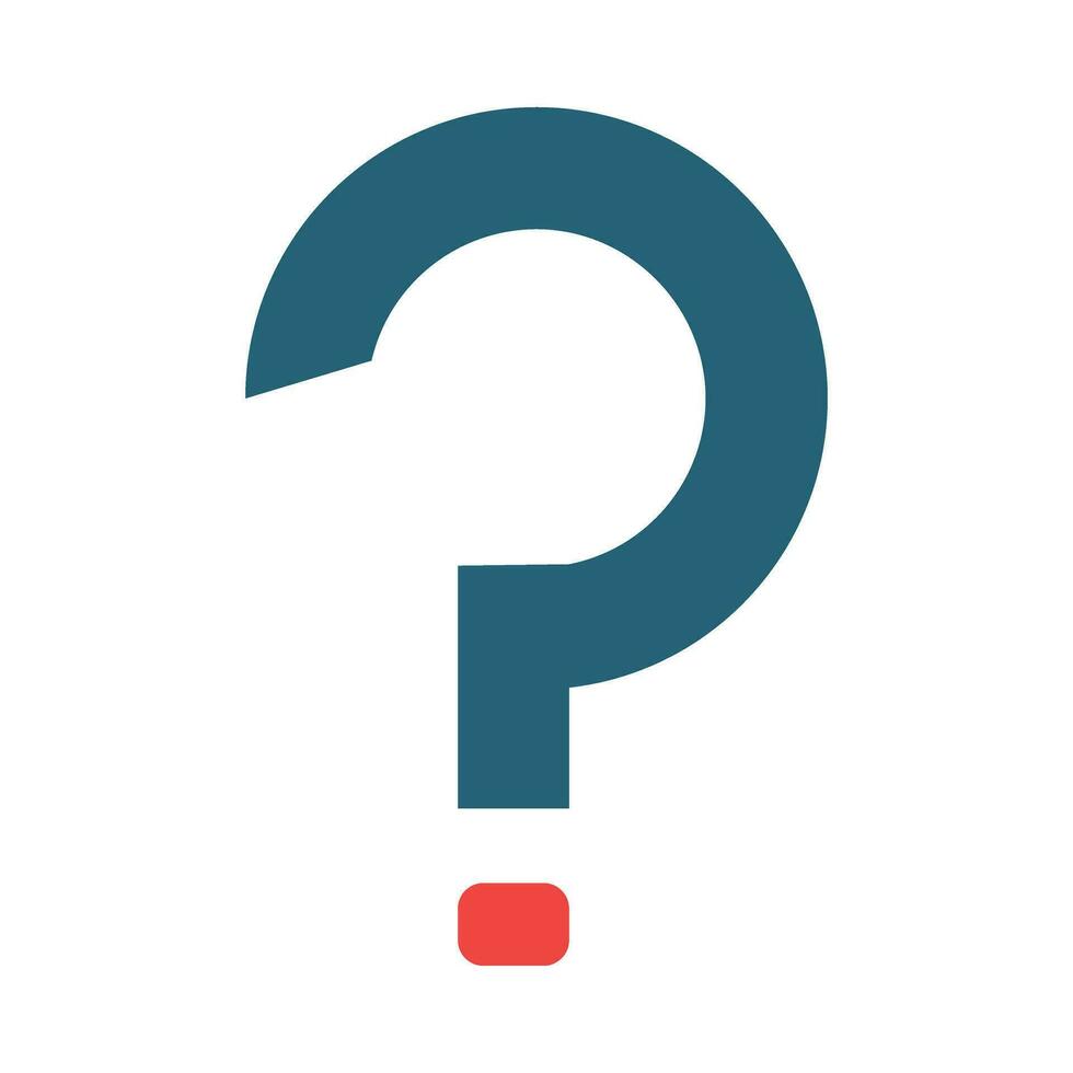 Question Vector Glyph Two Color Icon For Personal And Commercial Use.