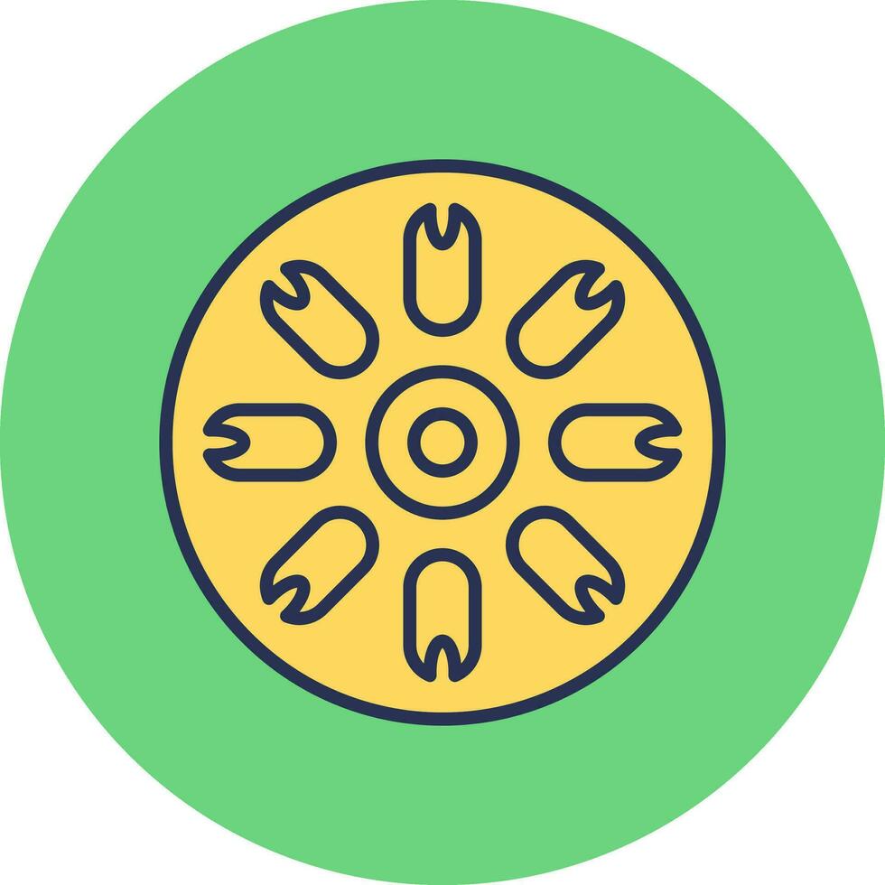 Centric Diatom Vector Icon