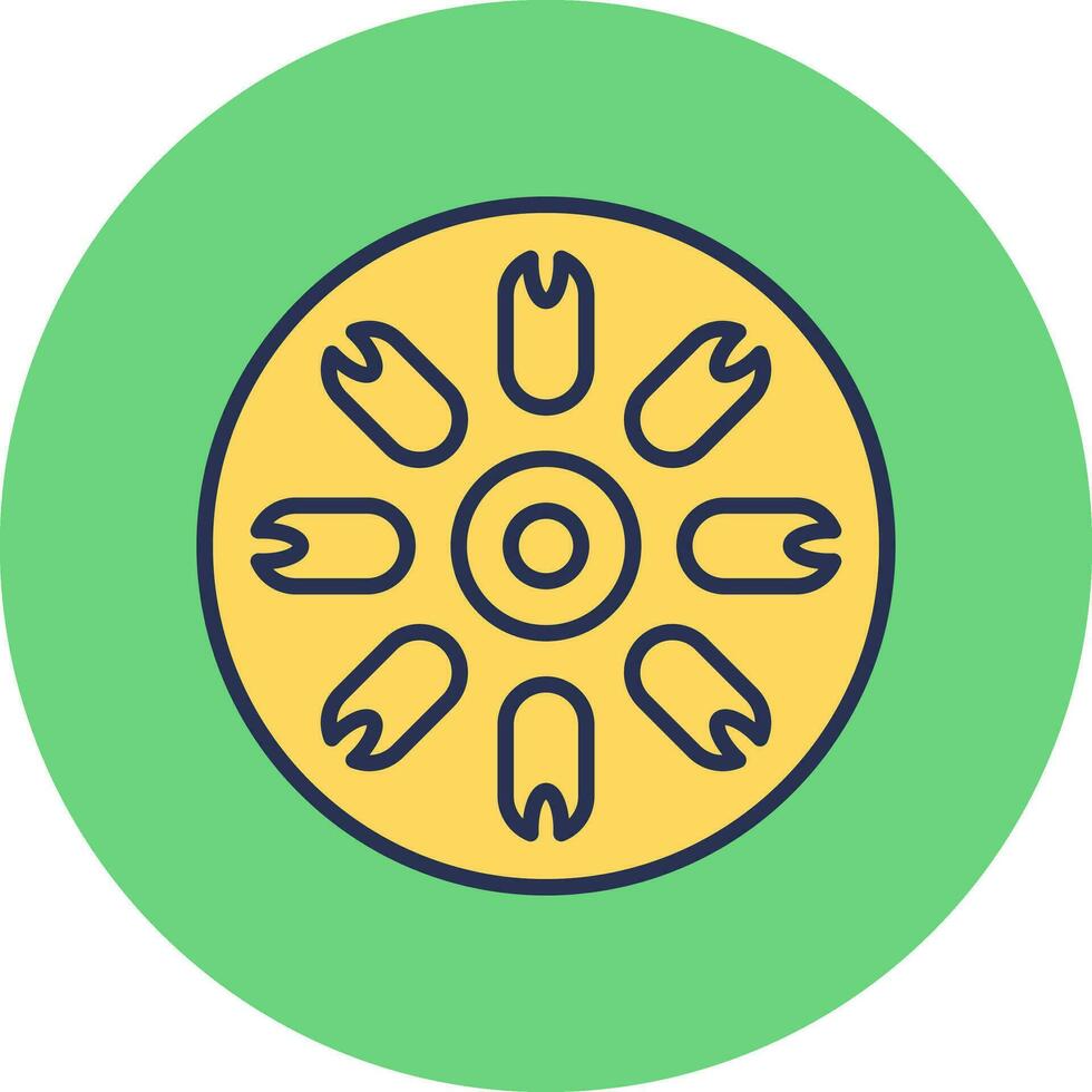 Centric Diatom Vector Icon