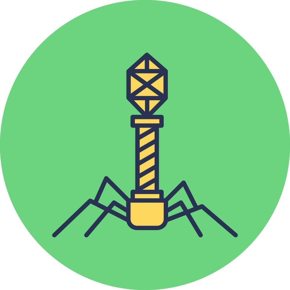 Bacteriophage Vector Icon