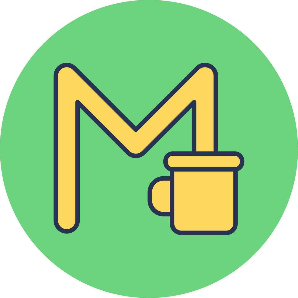Capital M Vector Icon
