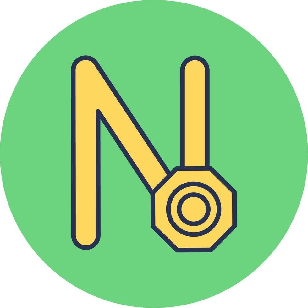 Capital N Vector Icon