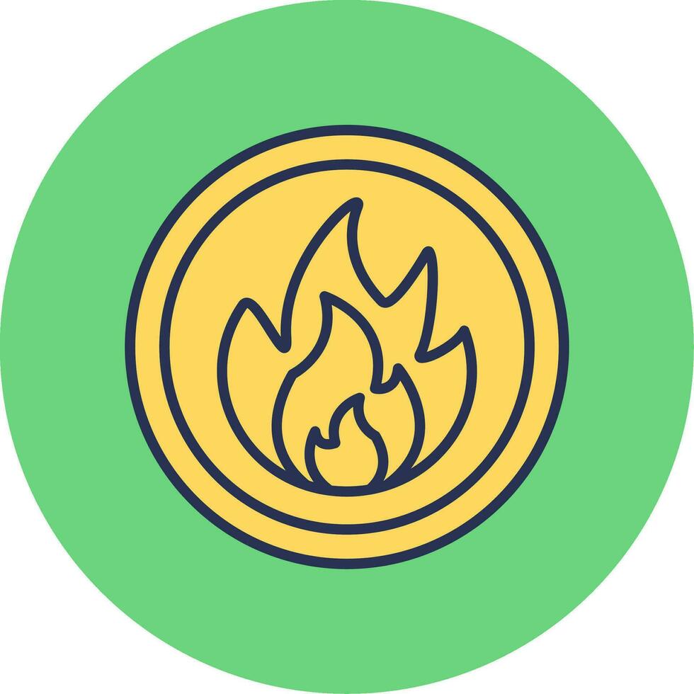 Flammable Vector Icon