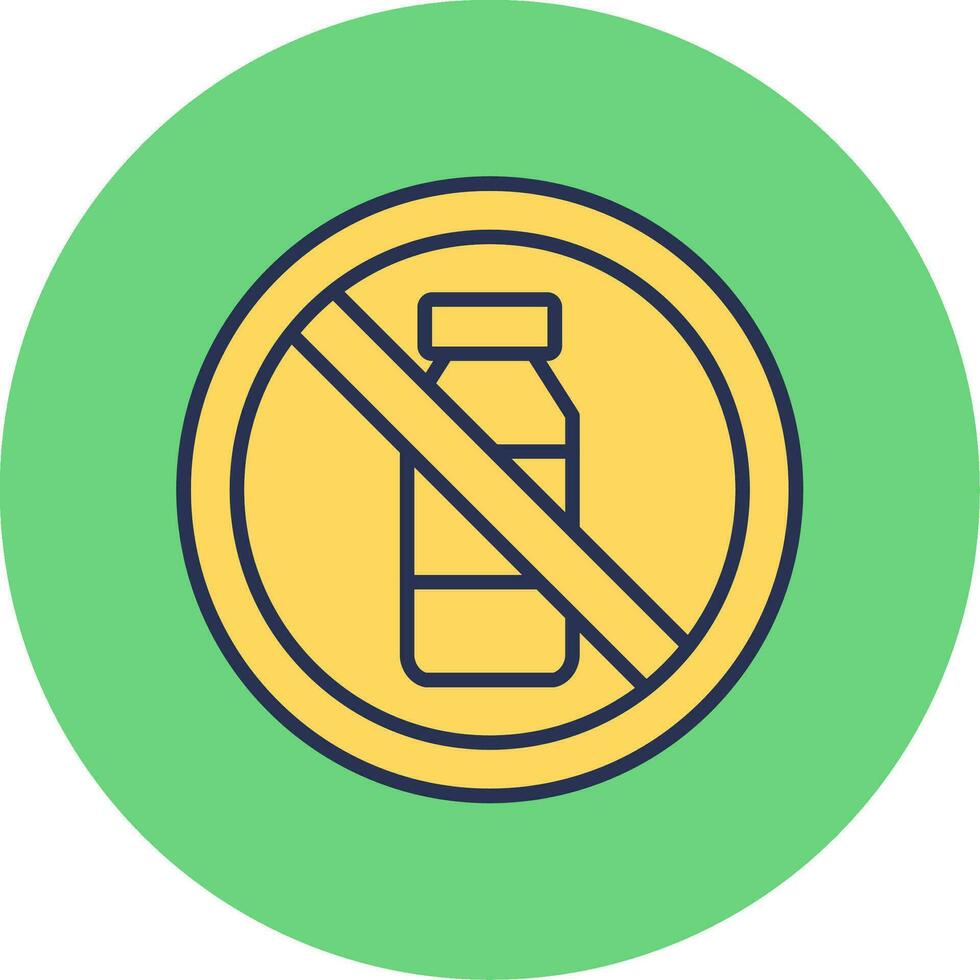 No Bottle Vector Icon