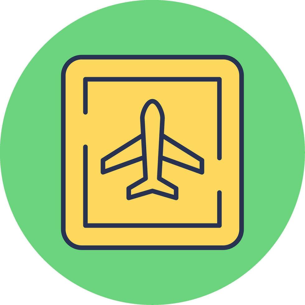 Airport Sign Vector Icon