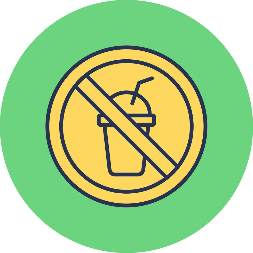 No Beverage Vector Icon