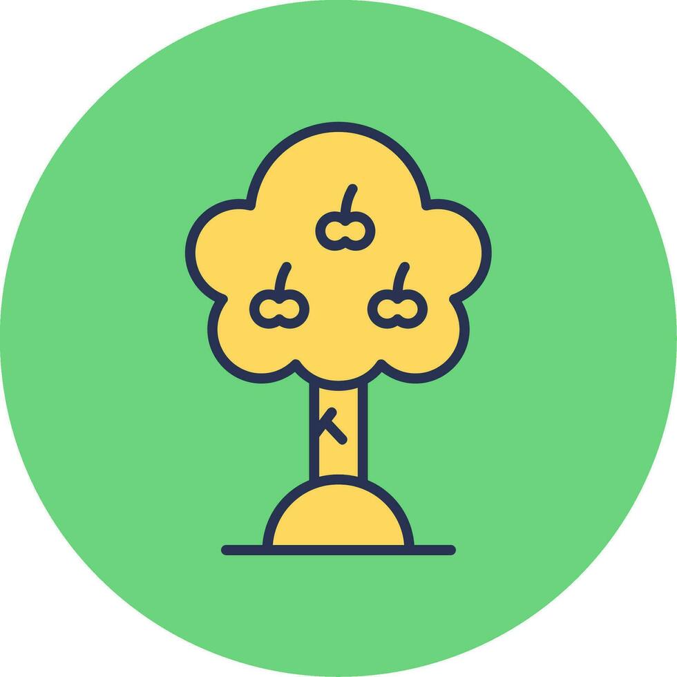 Apple Tree Vector Icon