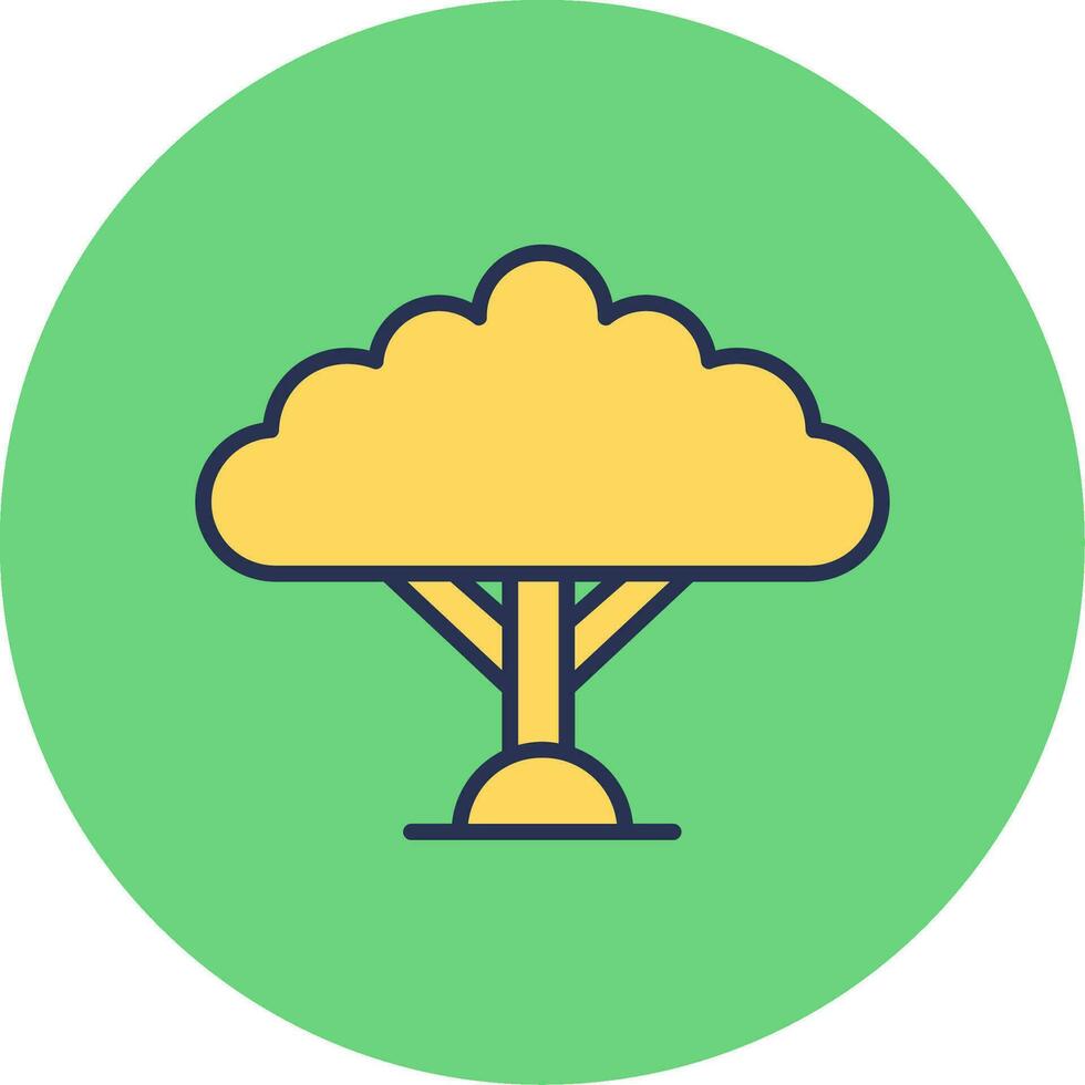 continuar árbol vector icono