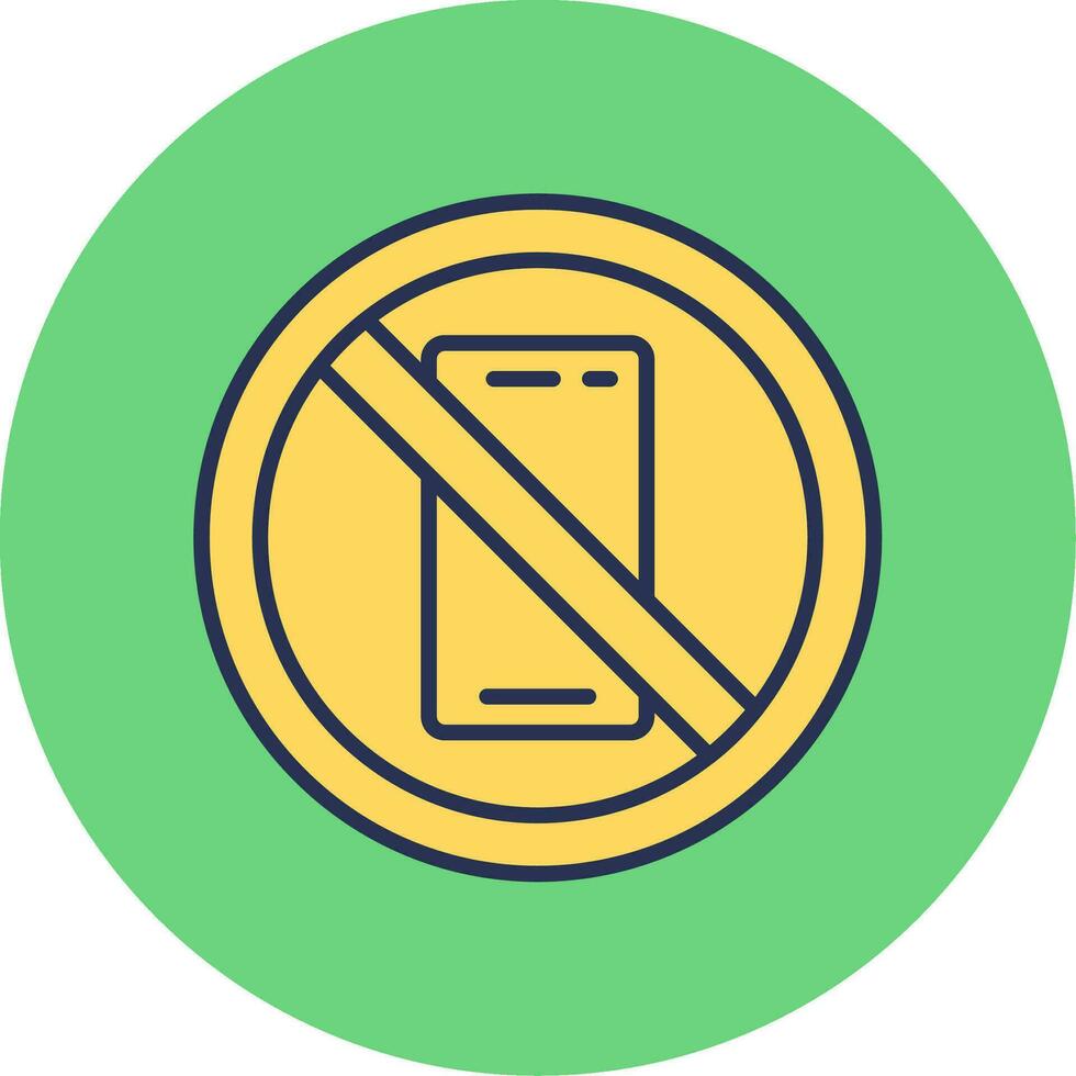 No Phone Vector Icon