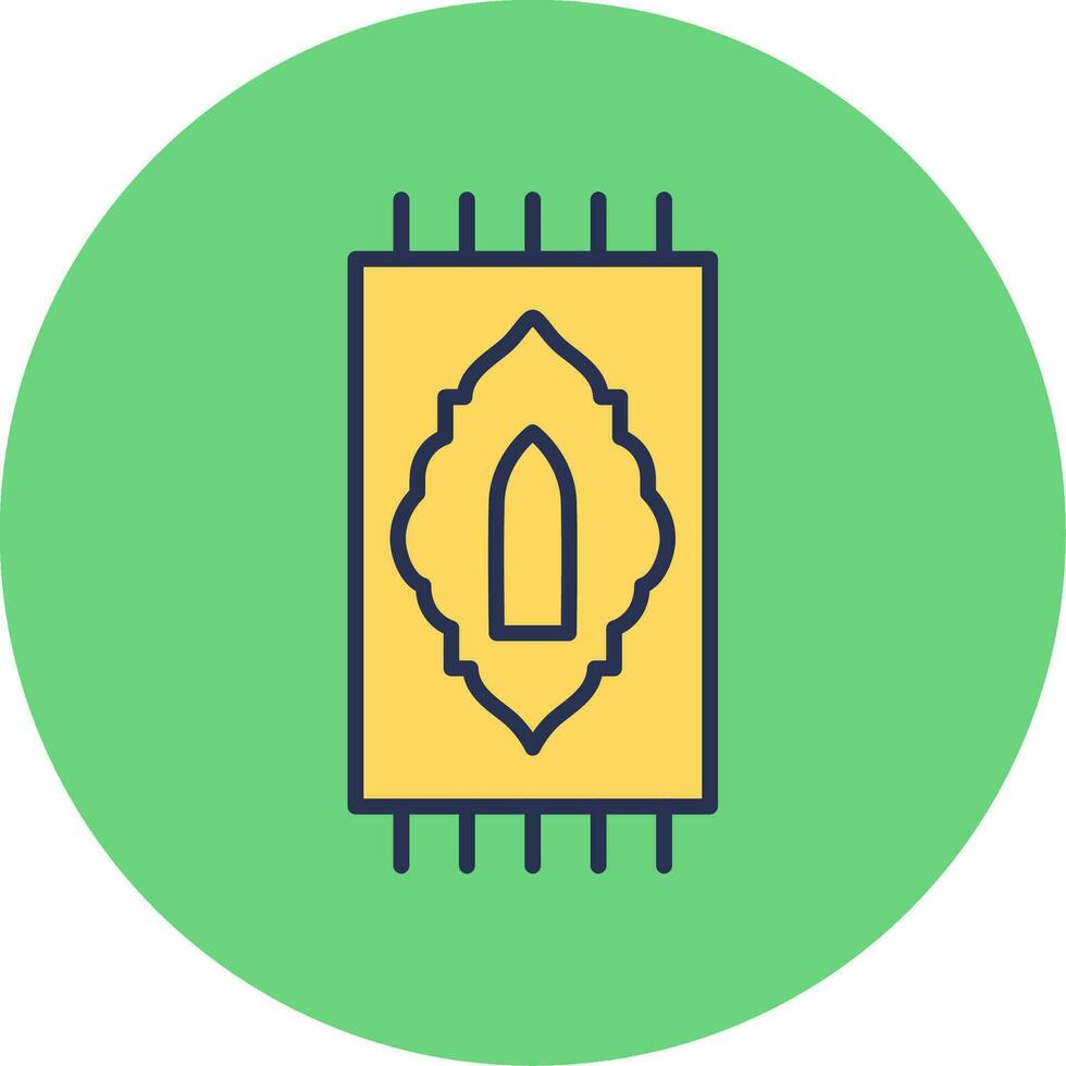 Prayer Rug Vector Icon