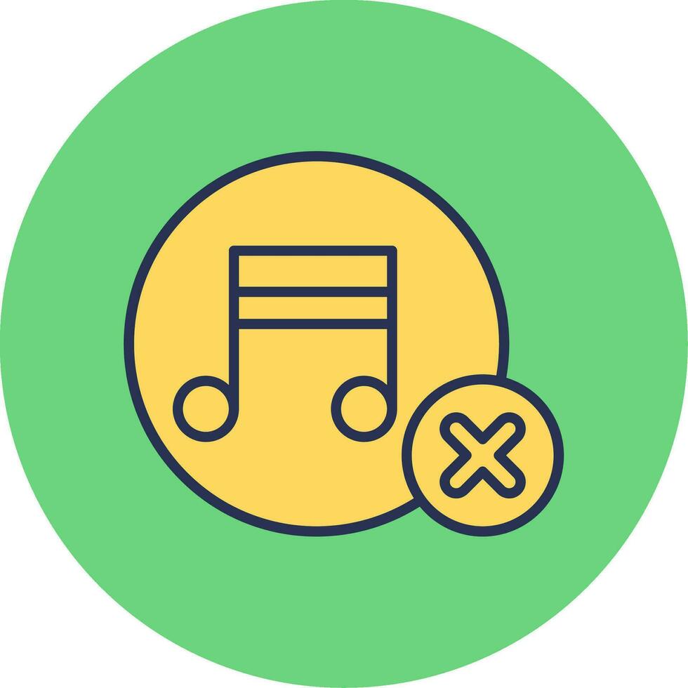 No Music Vector Icon