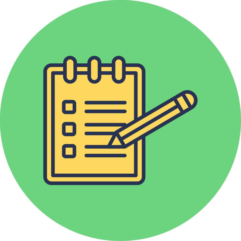 Notepad Vector Icon
