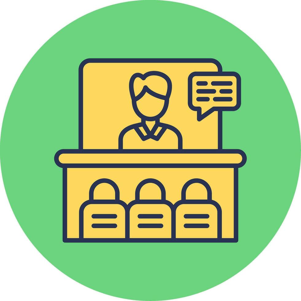 Video Conference Vector Icon