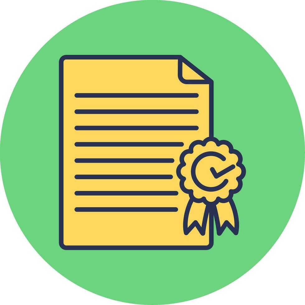 certificate Vector Icon